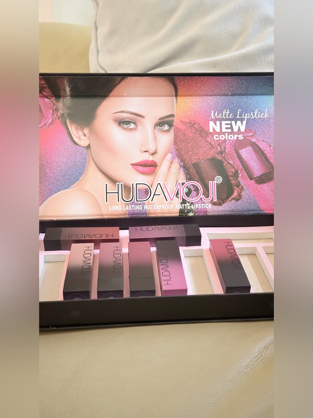 Hudamoji Long-Lasting Matte Lipstick Set - Pink Shades